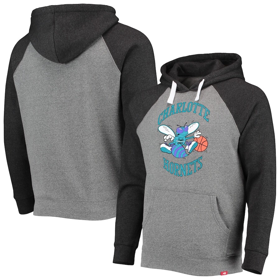 

Пуловер с капюшоном Sportiqe Charlotte Hornets, серый
