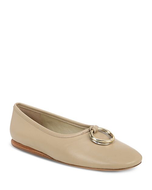 

Женские кожаные балетки Didi Vince, цвет Tan/Beige