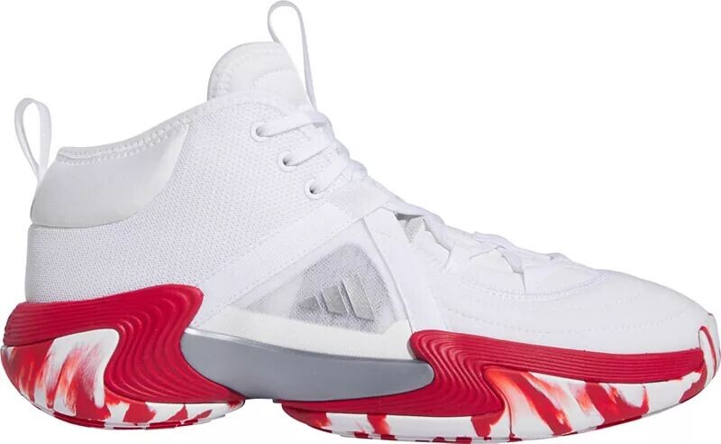 

Женские баскетбольные кроссовки Adidas Exhibit Select Mid Mid, белый/красный