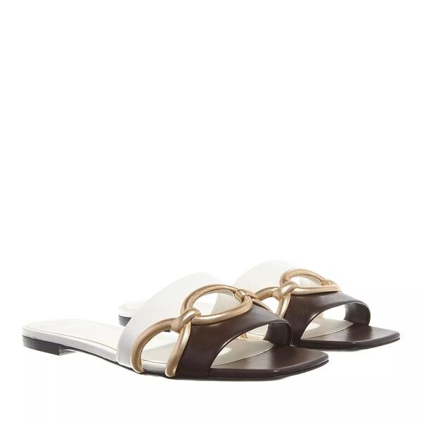

Сандалии chain 1967 slider sandals beige/brown Valentino Garavani, коричневый