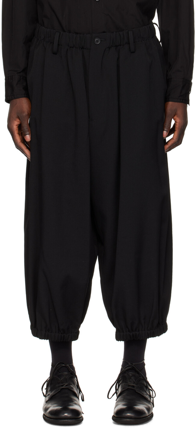 

Черные укороченные брюки Yohji Yamamoto