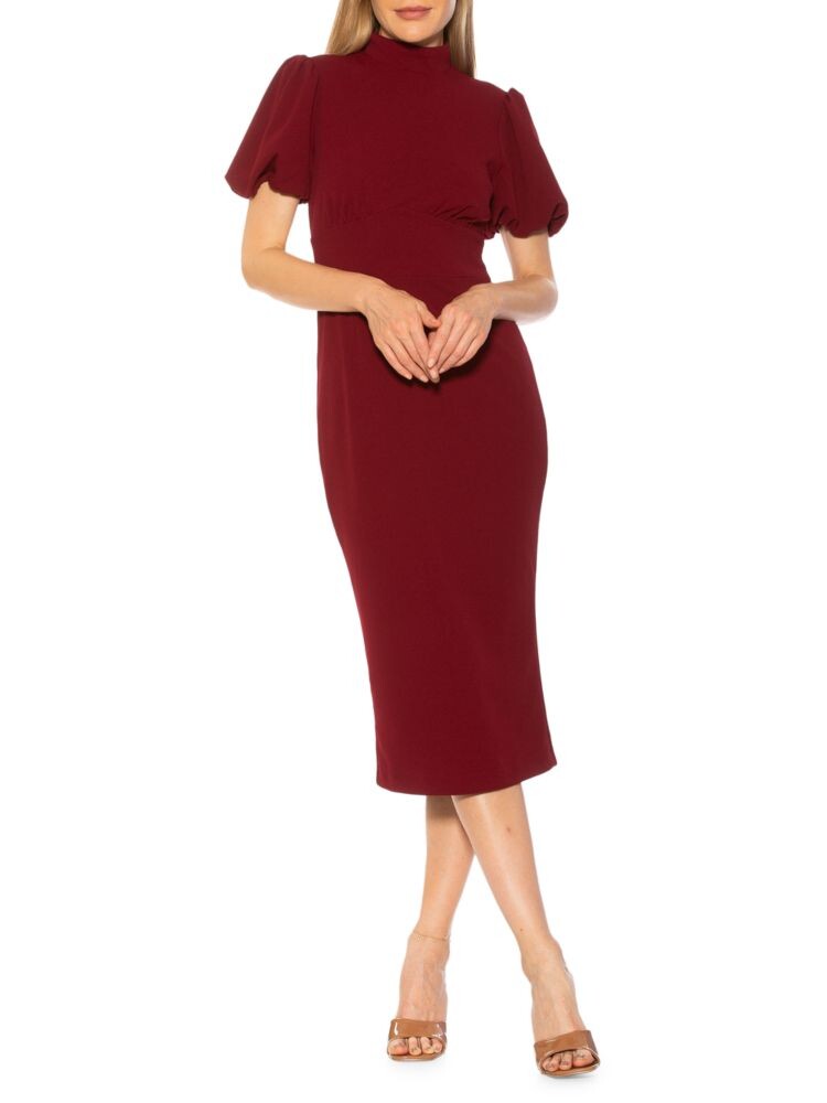 

Облегающее платье миди Natasha Alexia Admor, цвет Burgundy