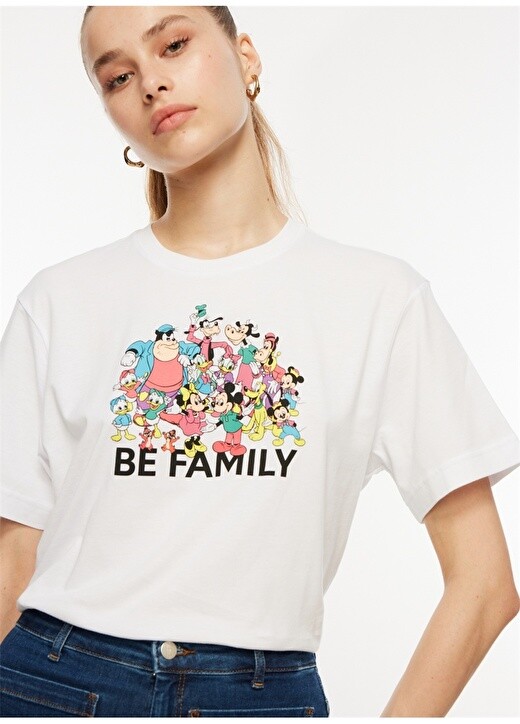 

Белая женская футболка с круглым вырезом United Colors of Benetton, Белый