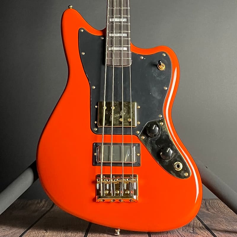 Басс гитара Fender Limited Edition Mike Kerr Jaguar Bass, Rosewood Fingerboard- Tiger's Blood Orange kerr katharine daggerspell