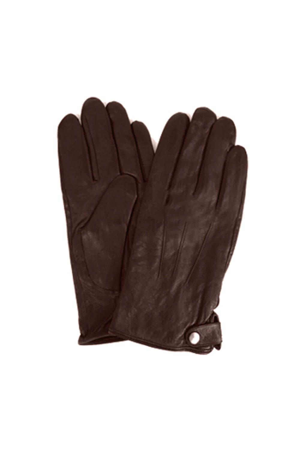 Классические кожаные зимние перчатки Eastern Counties Leather, коричневый