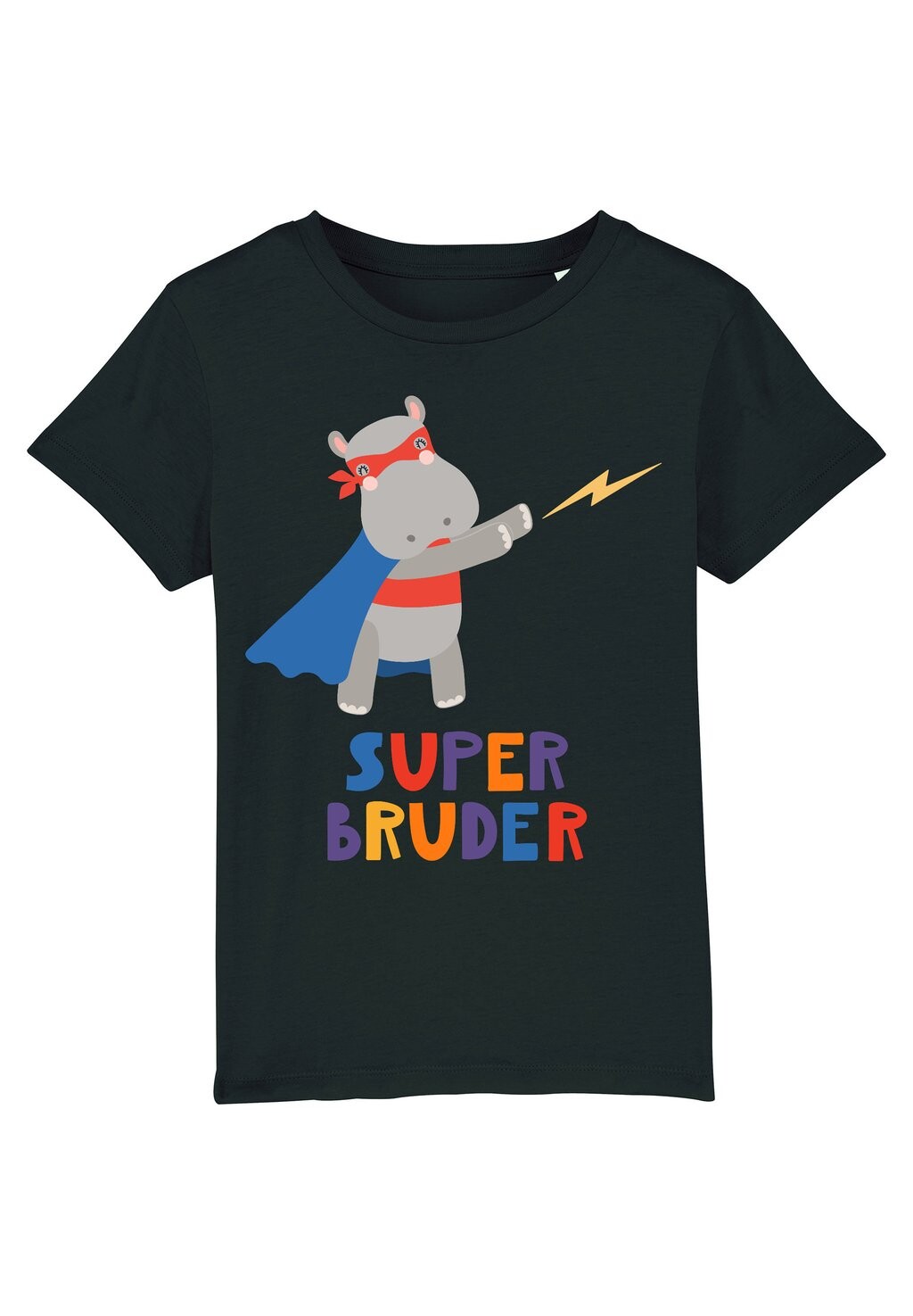 

Футболка с принтом NILPFERD SUPERBRUDER Watapparel, цвет black