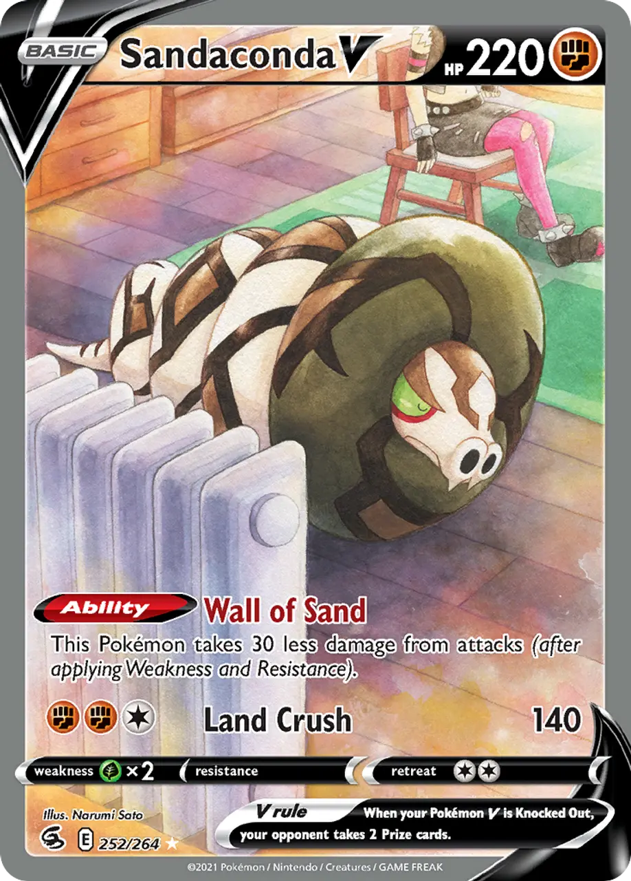

Карточная игра Sandaconda V 252/264 - Fusion Strike Holofoil