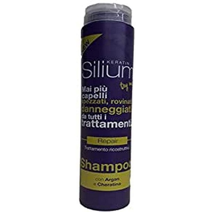 Кератиновый аргановый шампунь для ухода за волосами 250мл, Silium