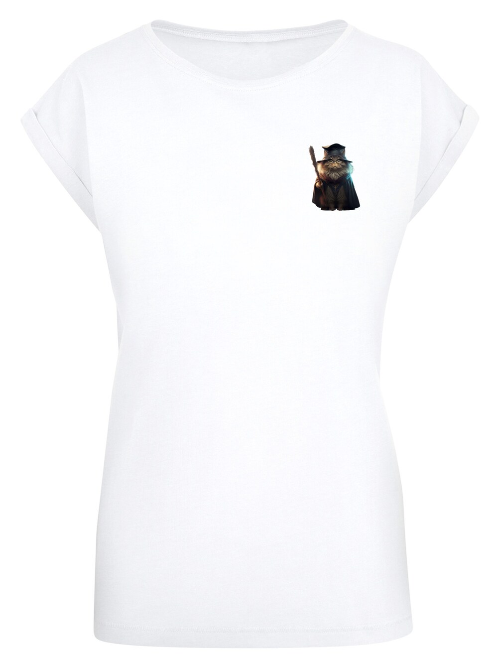 Рубашка F4Nt4Stic Wizard Cat, белый мужская футболка wizard cat m белый