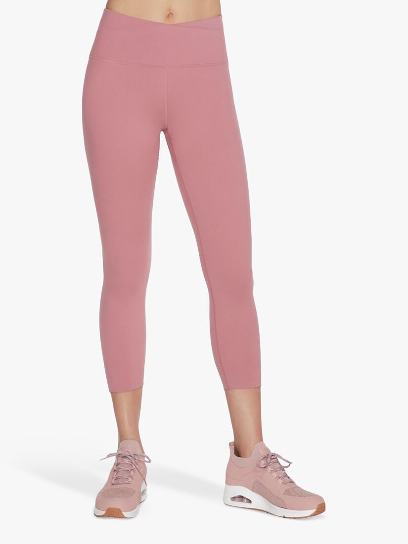 

Леггинсы Skechers GOSCULPT с запахом спереди, зубчатыми краями и высокой талией размером 7/8