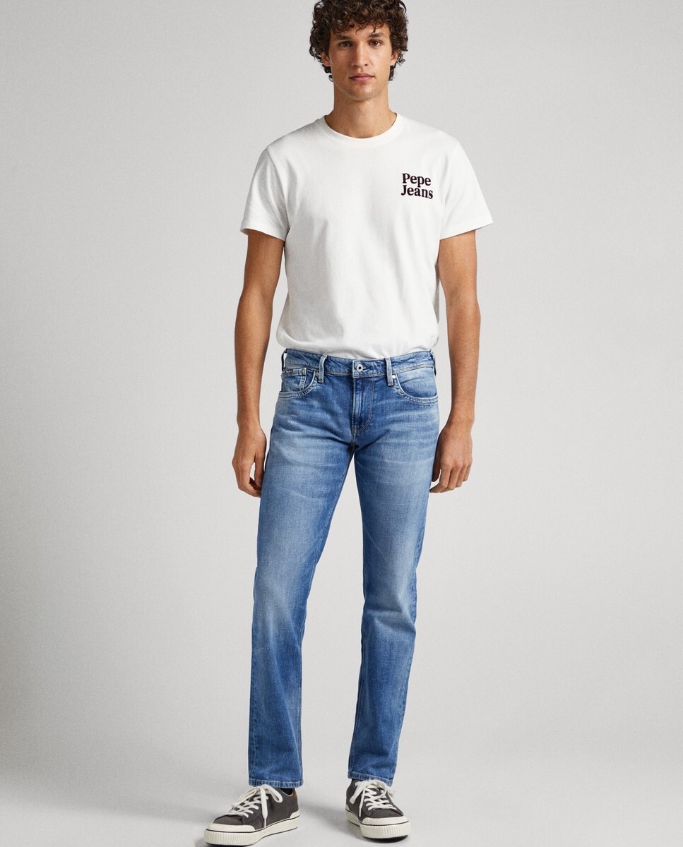 

Голубые мужские джинсы Hatch slim Pepe Jeans, светло-синий