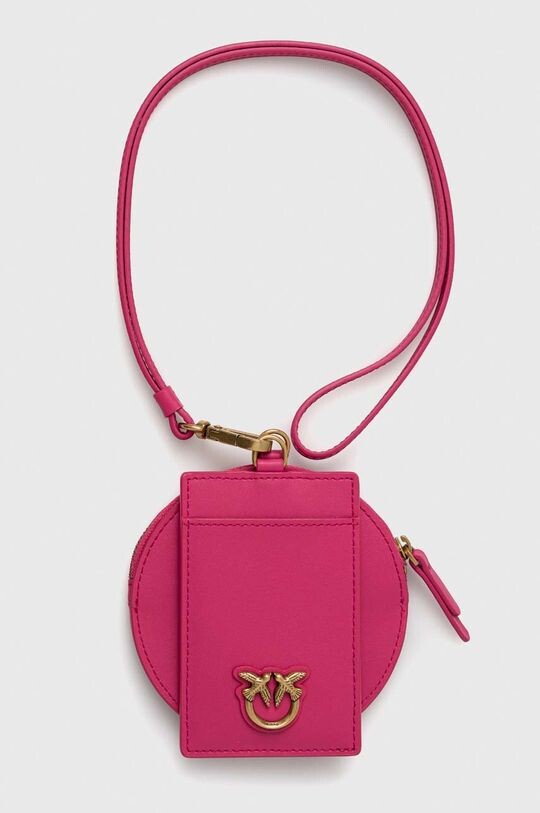 

Кожаная визитница Pinko, фиолетовый