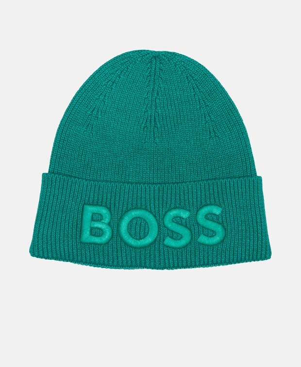 

Вязаная шапка Boss, темно-зеленый