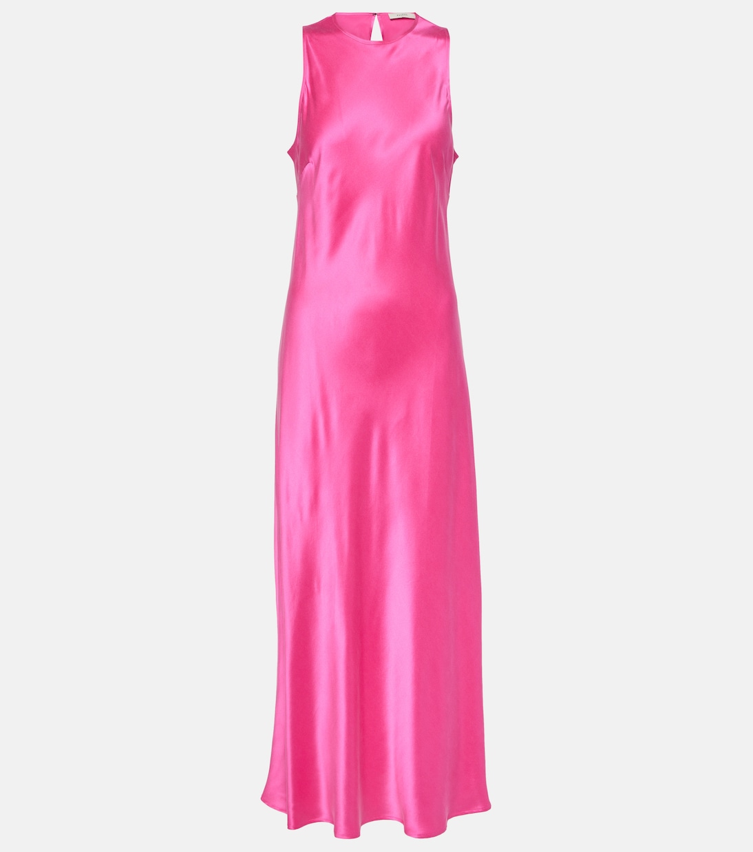 Шелковое платье макси valencia Asceno, розовый