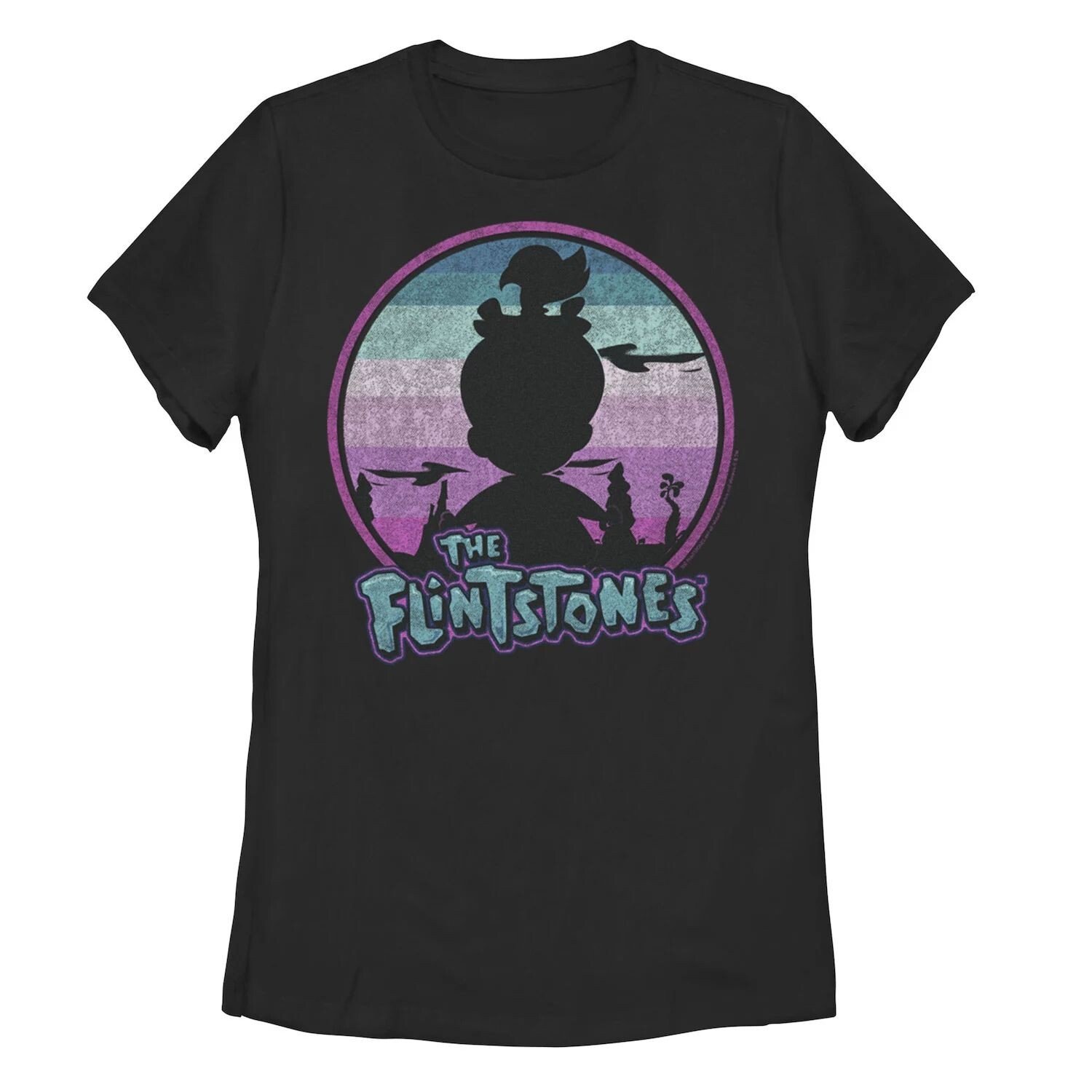 

Детская футболка с изображением силуэта The Flintstones Pebbles Sunset Licensed Character