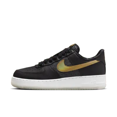 

Кроссовки Nike Air Force 1 '07 Premium Shoes, цвет Black/White/Metallic Gold