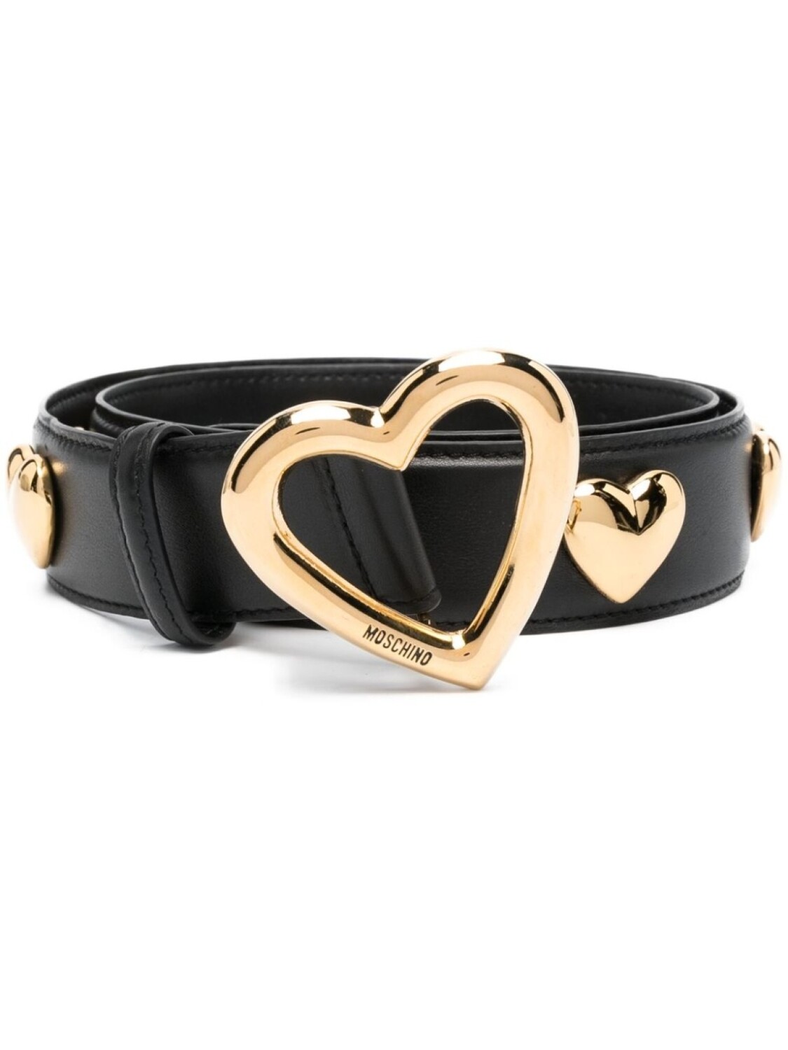 

Moschino ремень с пряжкой в форме сердца, черный