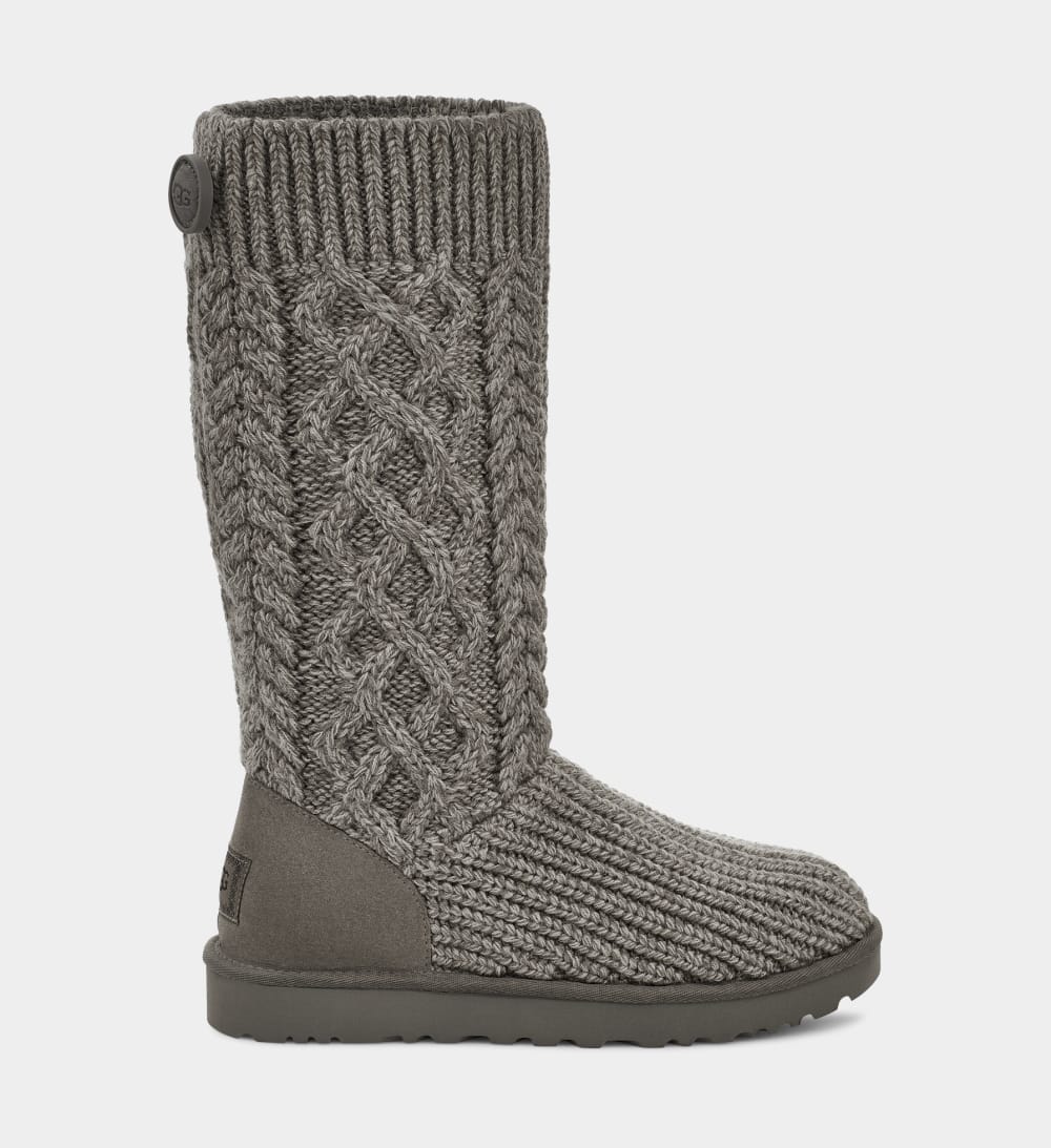 

Сапоги Classic Cardi Cabled Knit UGG, серый