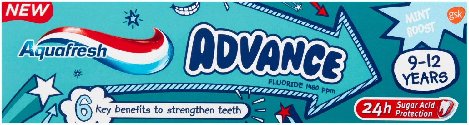 

Зубная паста для детей Aquafresh Advance, 75 мл