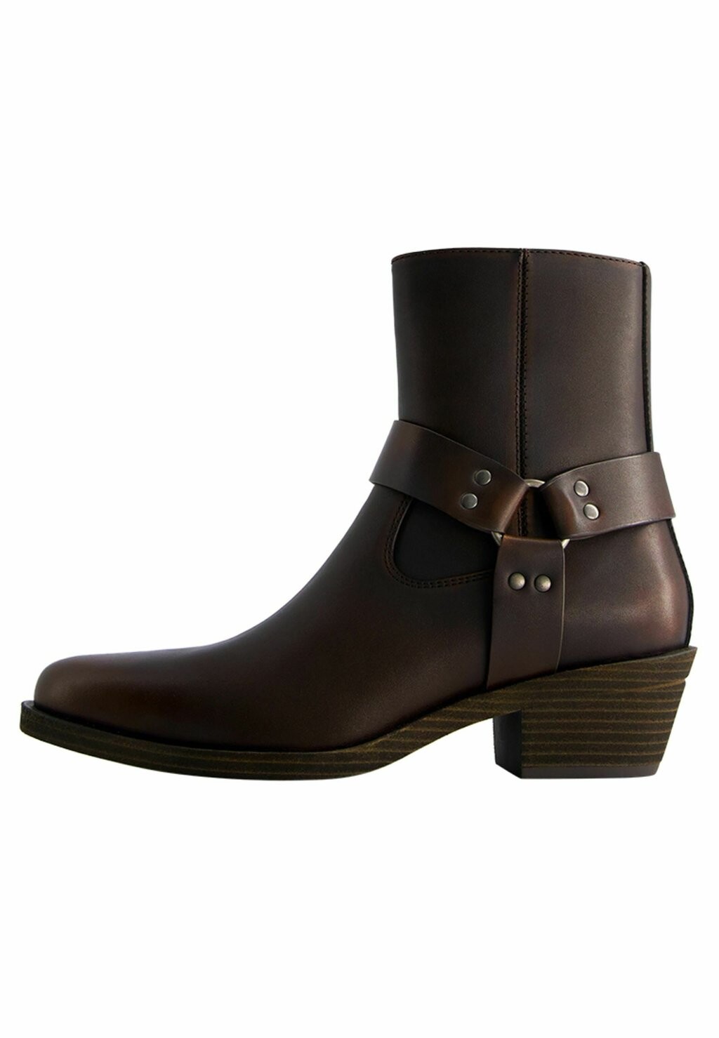 

Ковбойские/байкерские ботильоны Bershka, цвет brown