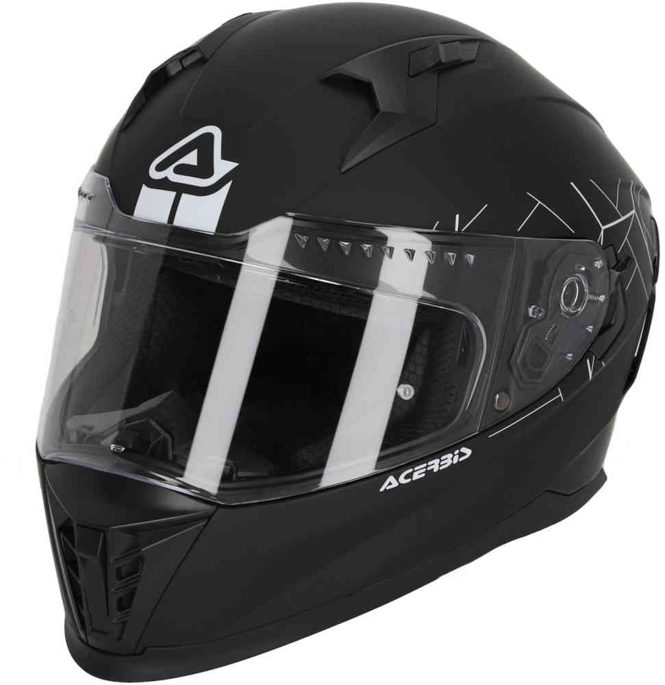 X-Way сплошной шлем Acerbis, черный мэтт