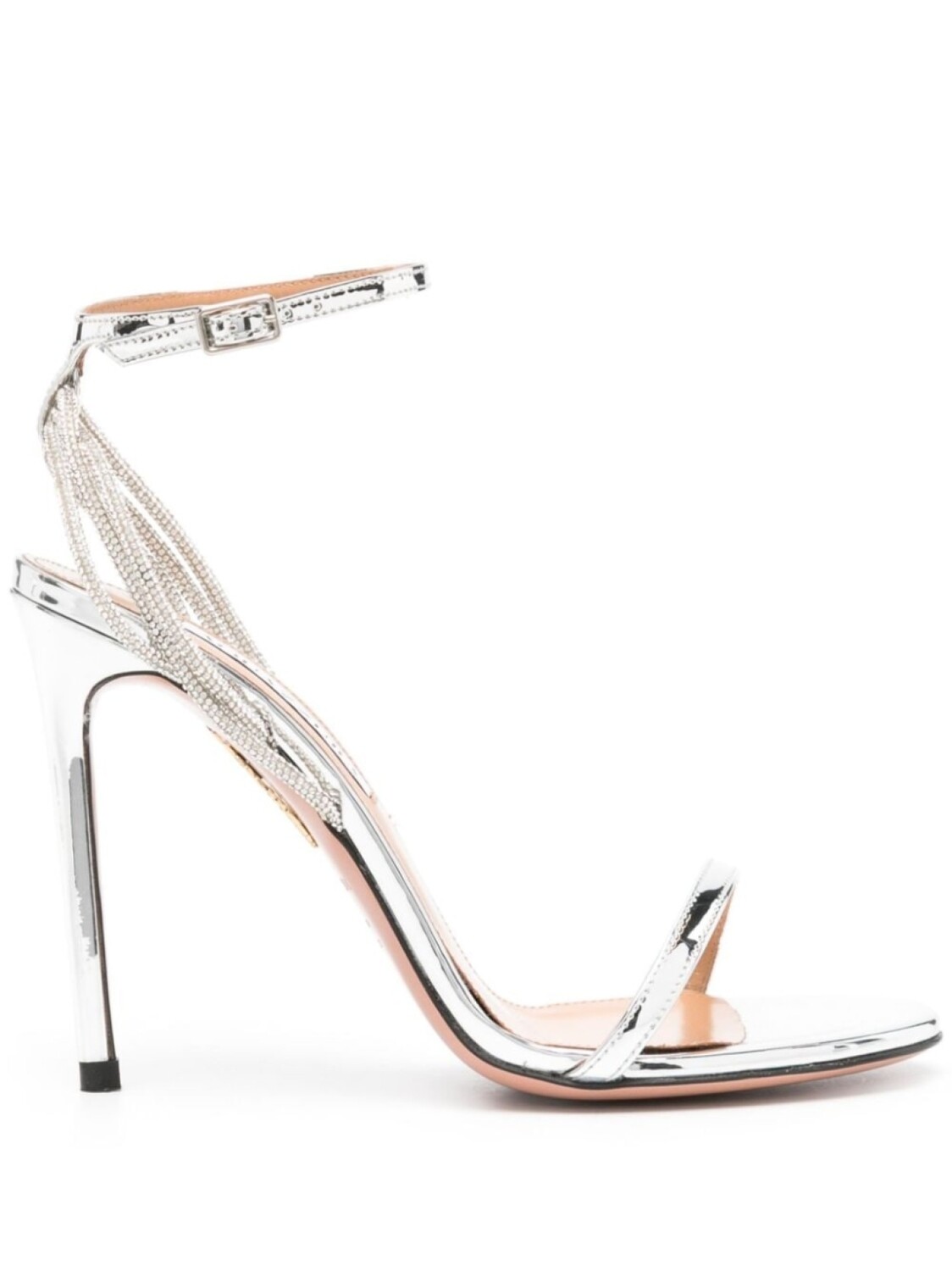 

Aquazzura босоножки Wild At Heart 105, серебристый