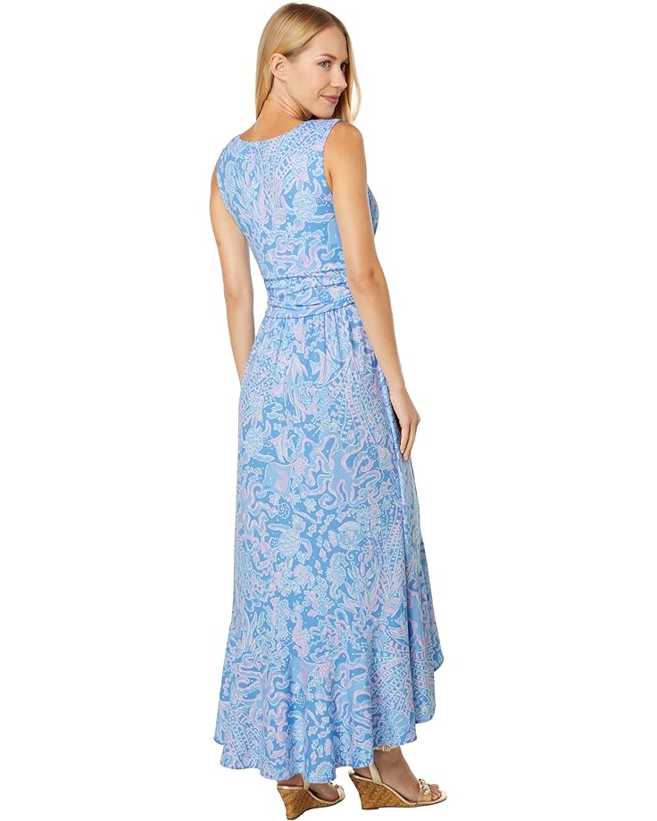 Платье Lilly Pulitzer Moana Maxi Dress, цвет Boca Blue Sea What I Sea цена и фото