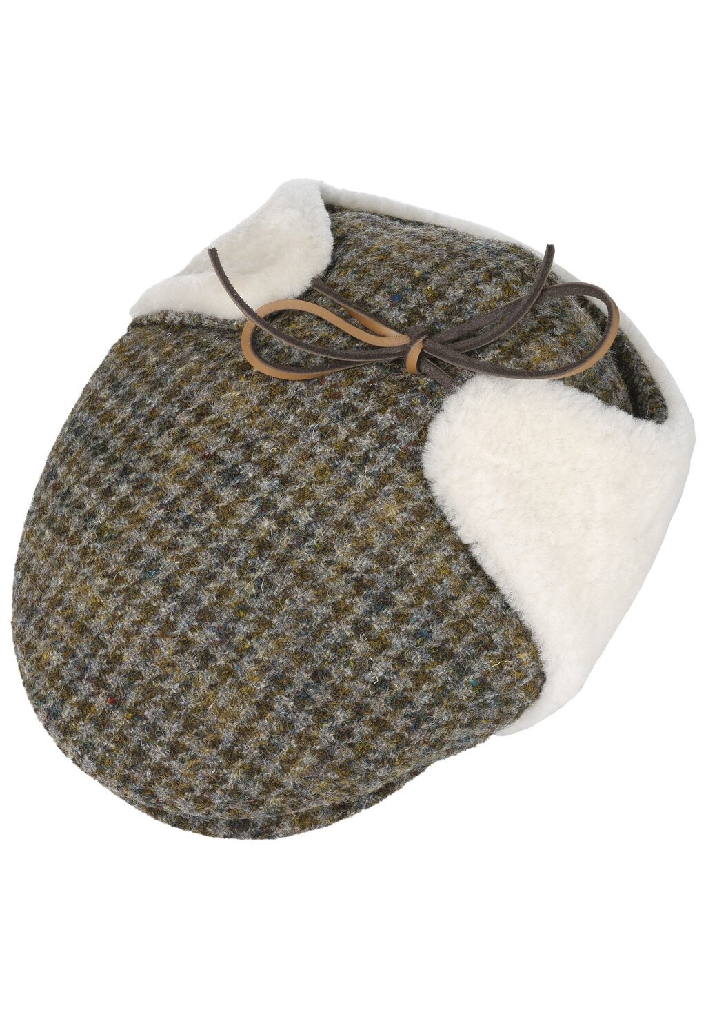 

Шапка HARRIS TWEED FLAT MIT OHRENKLAPPEN Lierys, цвет grün