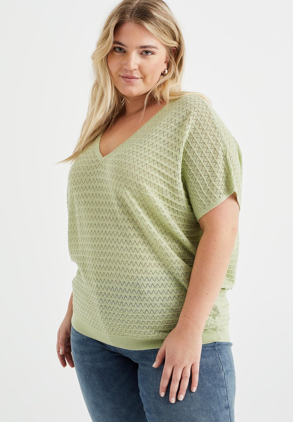 

Базовая футболка MET OPENGEWERKT DESSIN CURVE WE Fashion, цвет green