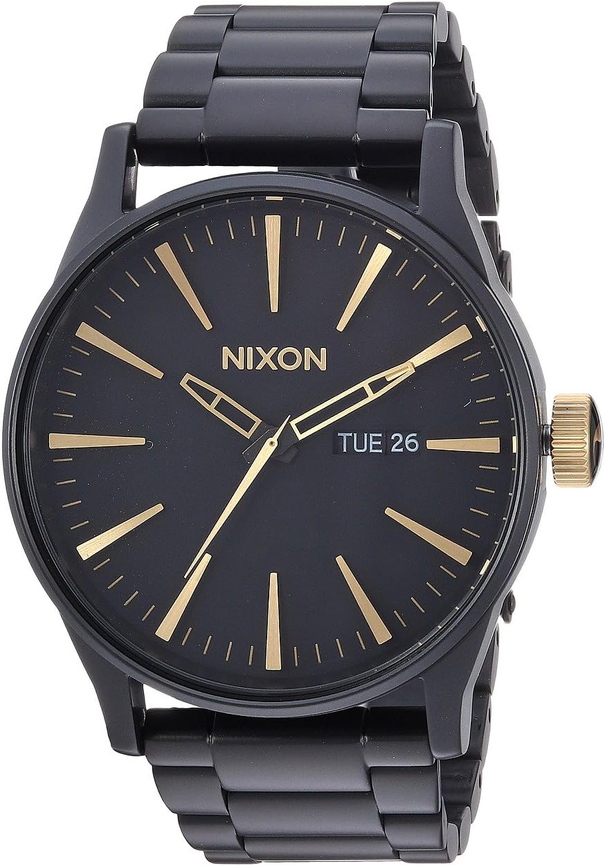 Часы Sentry SS Nixon, цвет Matte Black/Gold
