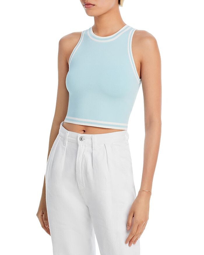 

Укороченная майка Rydel Stripe Trim Alice and Olivia