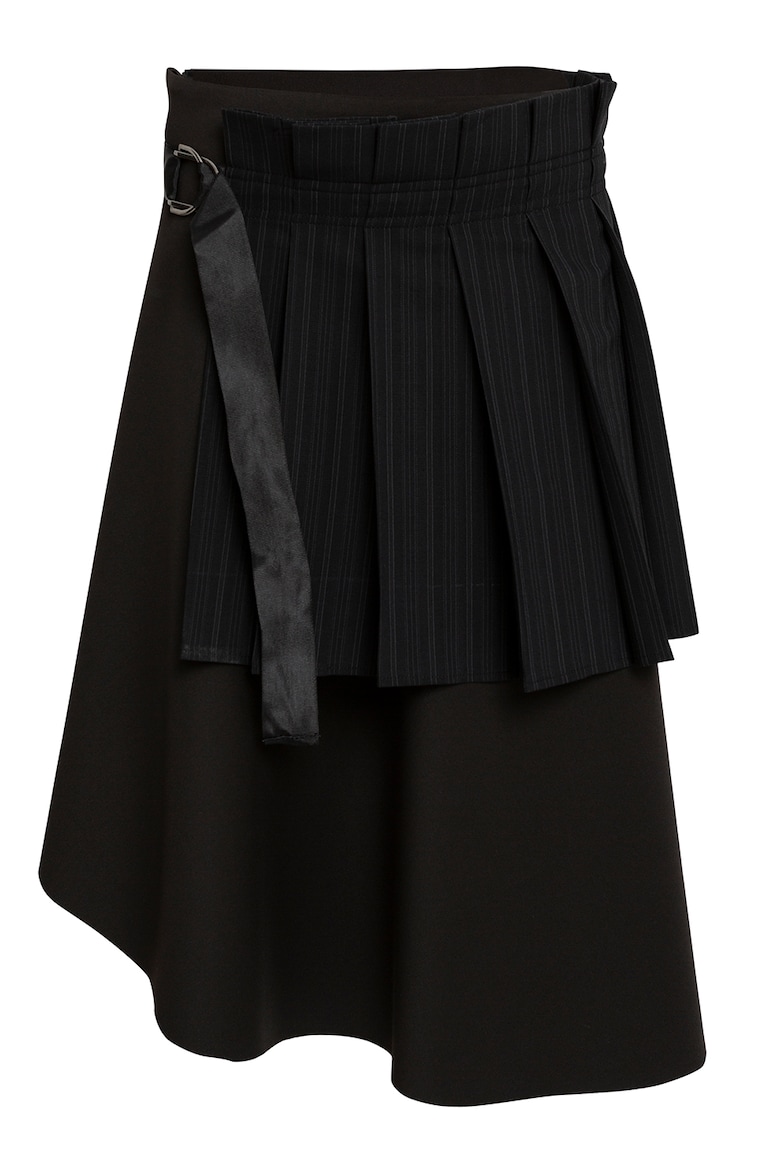 Асимметричная юбка с поясом Edita Lupea, черный