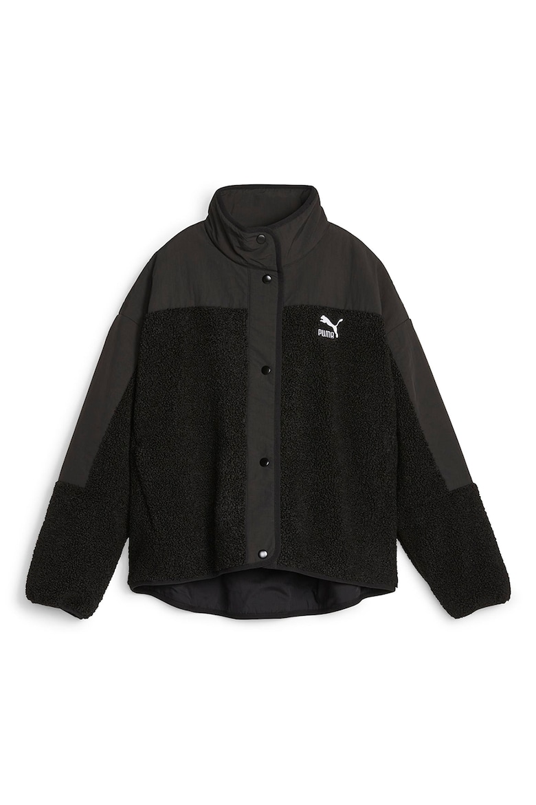 цена Классическая куртка из экокожи Puma, черный