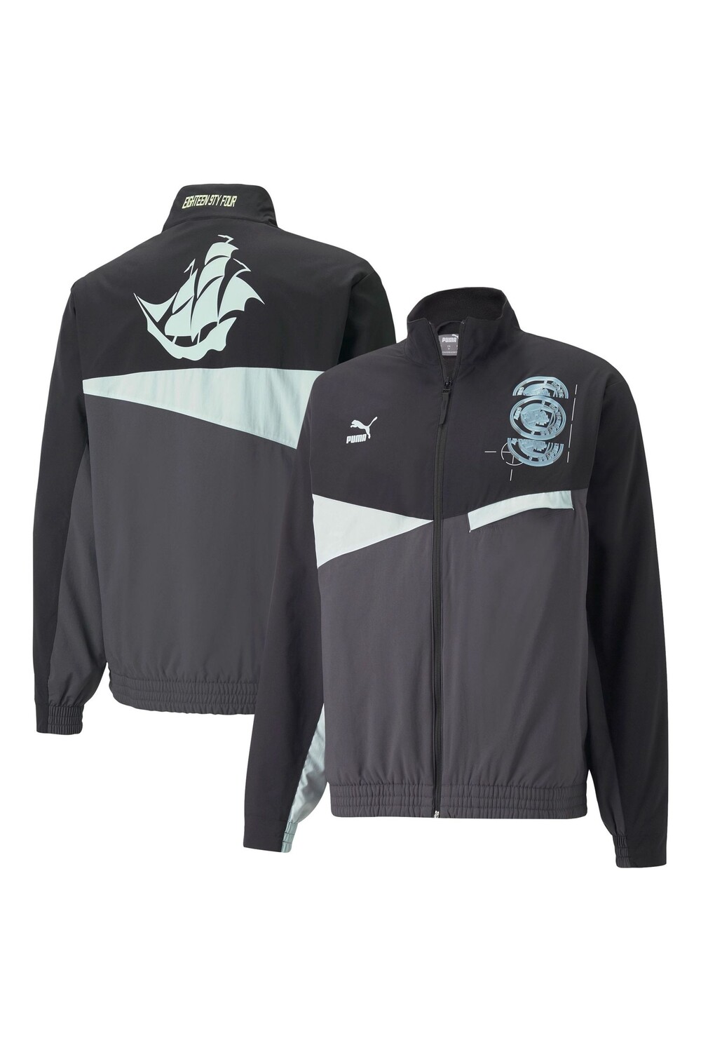 

Тканевая куртка Manchester City FtblStatement Puma, черный