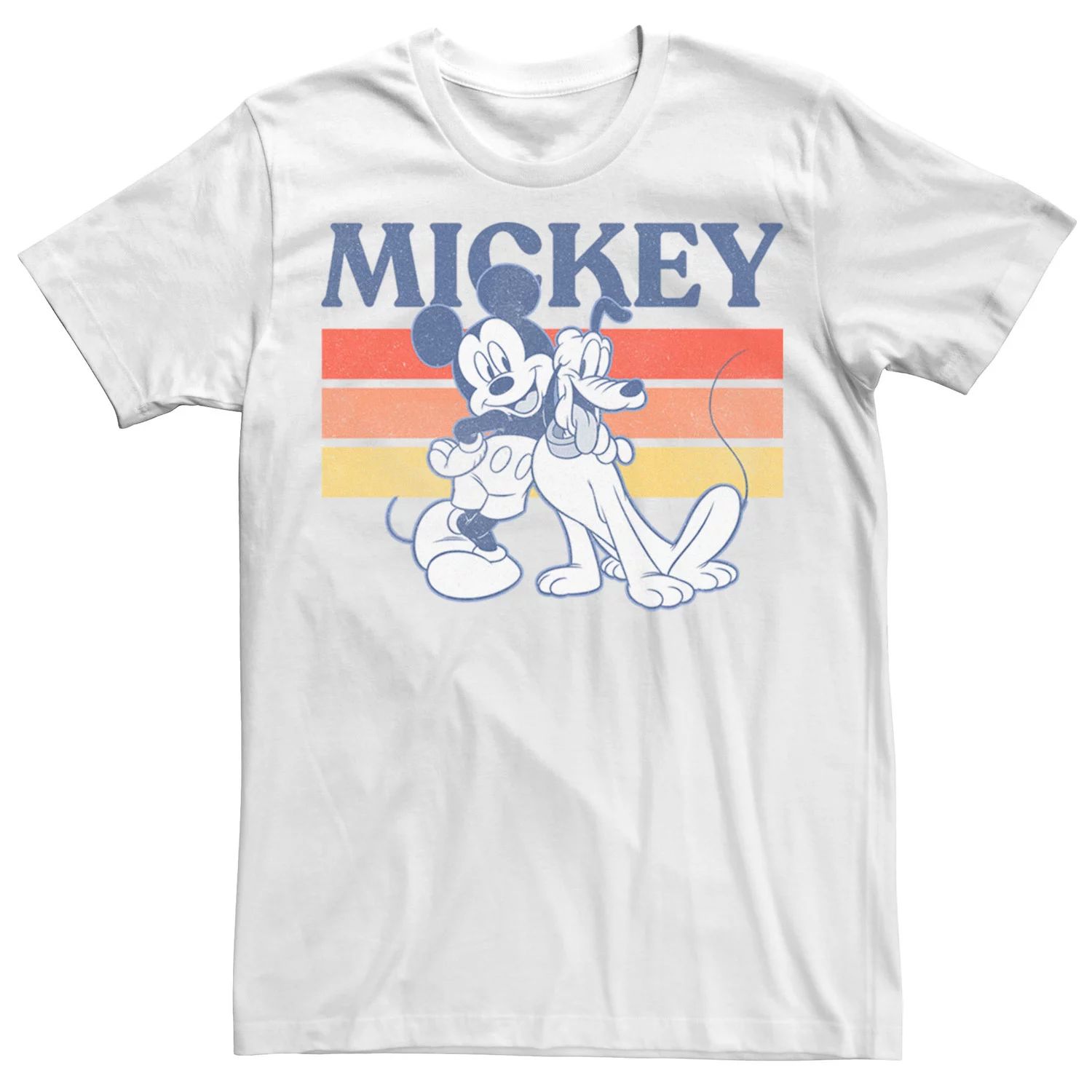 цена Мужская футболка Disney Mickey And Friends Mickey And Pluto Retro Line Licensed Character