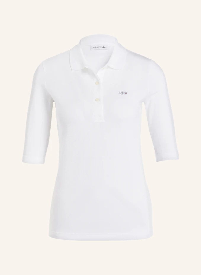 

Рубашка-поло из пике с рукавами 3/4 Lacoste, белый