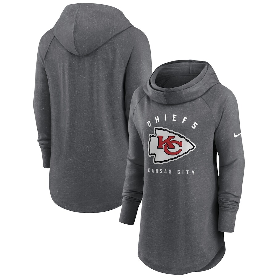 

Пуловер с капюшоном Nike Kansas City Chiefs, угольный