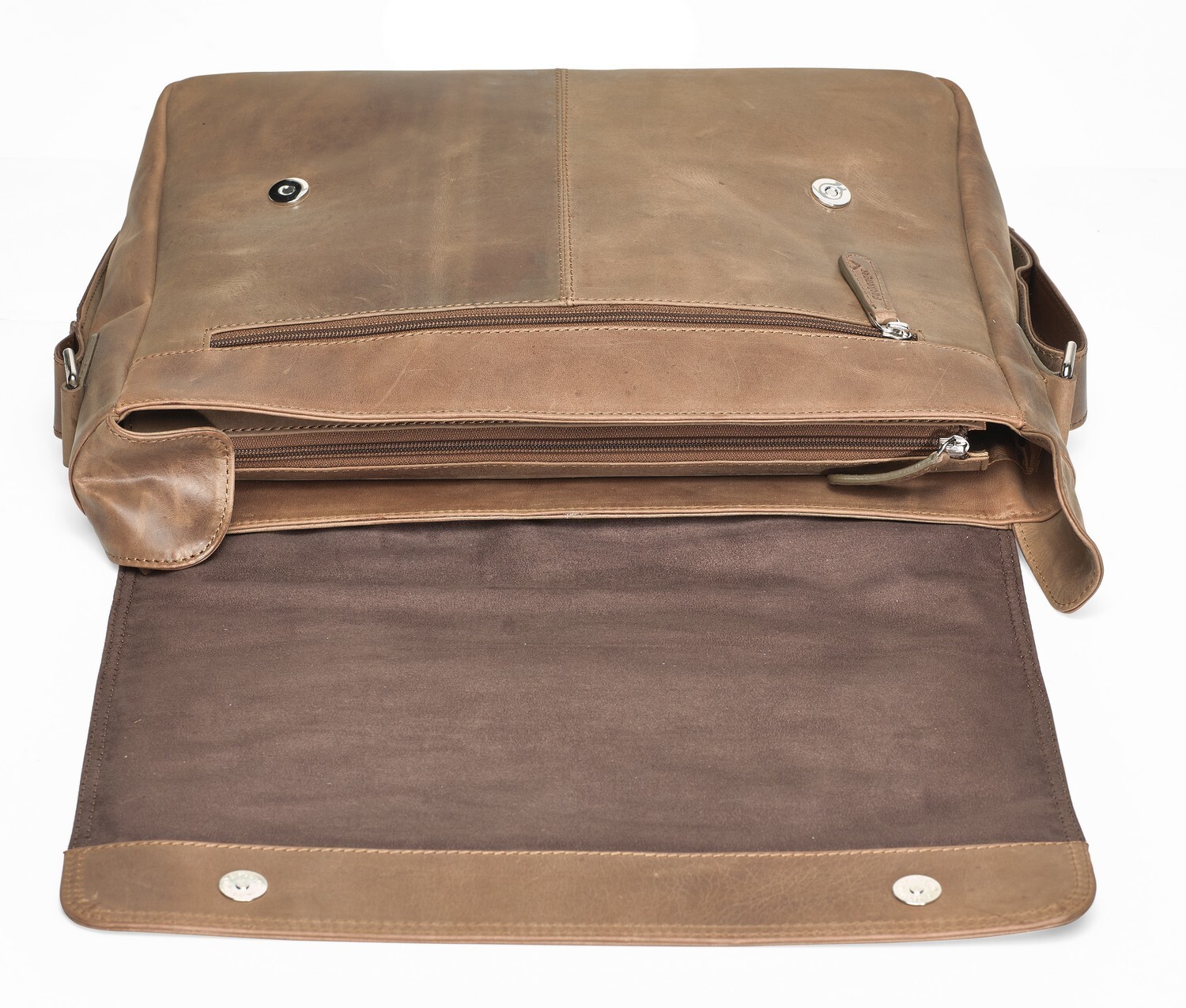 

Сумка через плечо Packenger Leder Messenger Bag bis 15 Zoll, светло коричневый