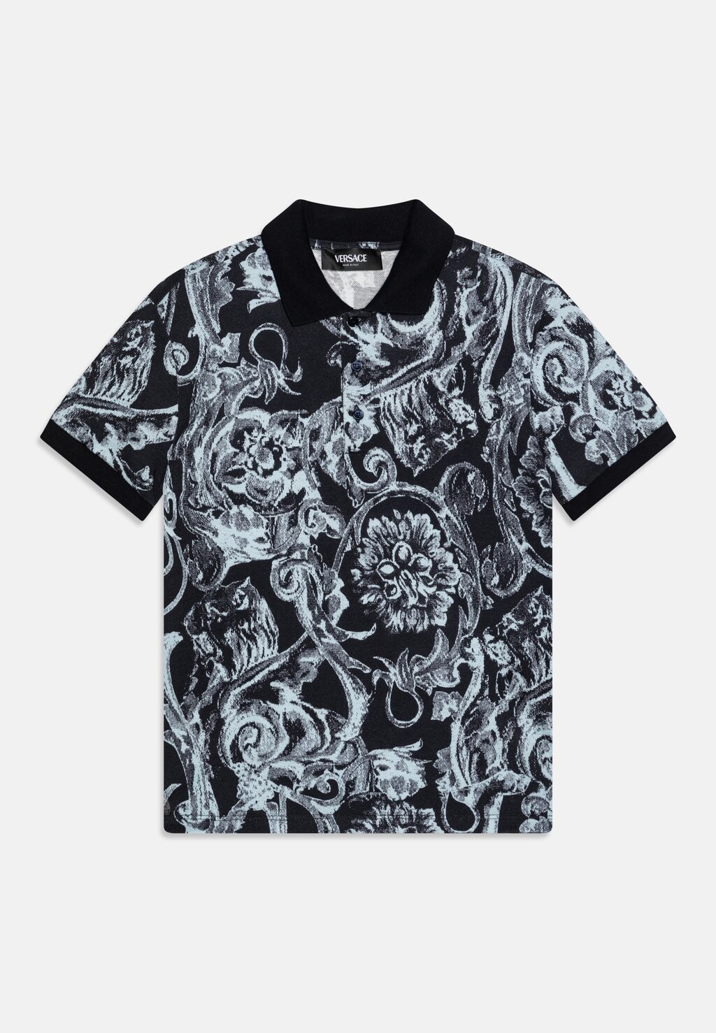 

Рубашка поло Versace, темно-синий