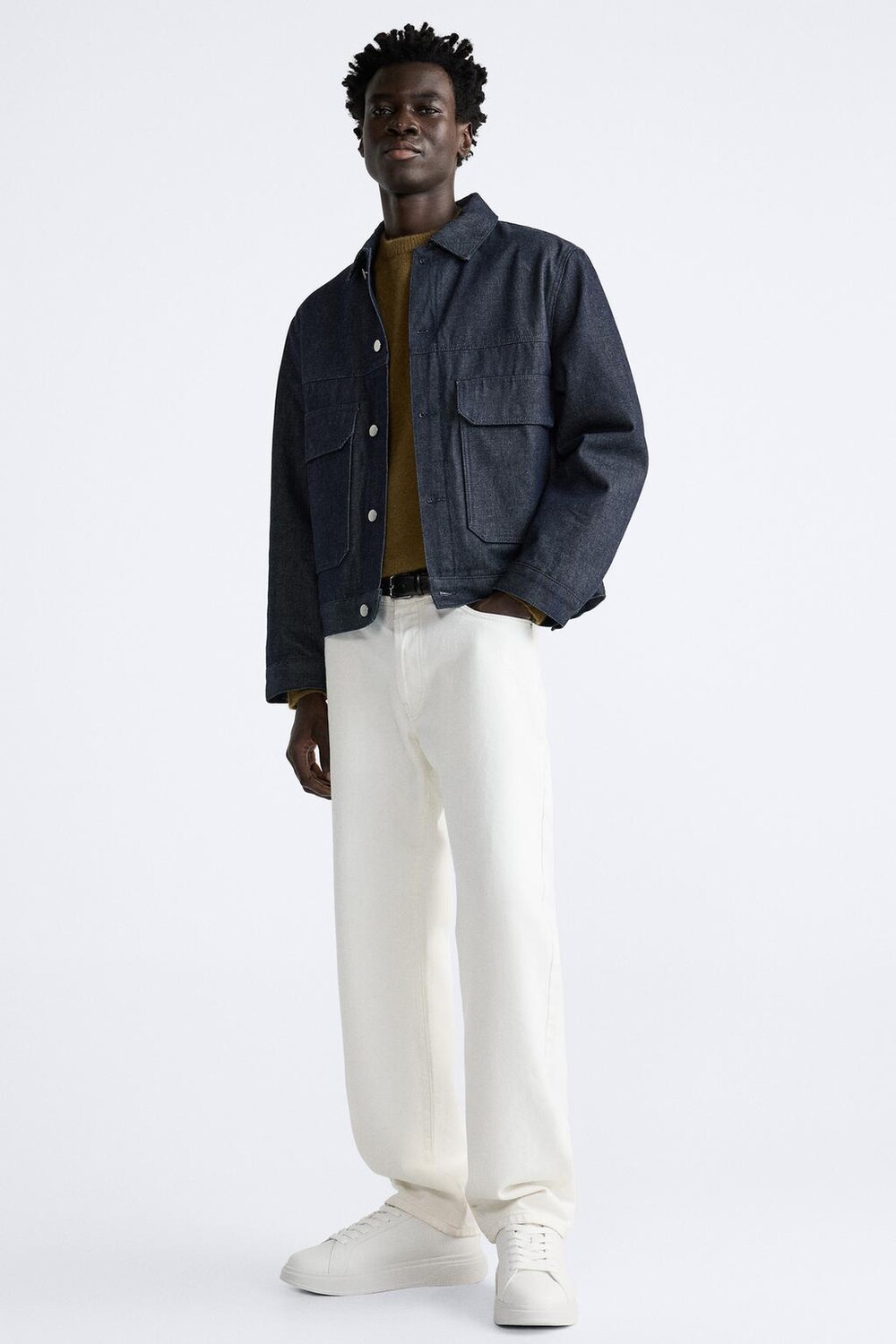 

Текстурированные кроссовки ZARA, костно-белый