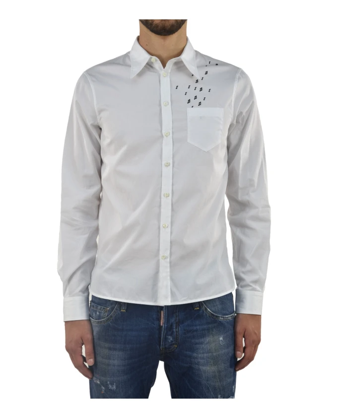 

Рубашка с логотипом Elegant S модs74dl0649s36275961 Dsquared2, белый