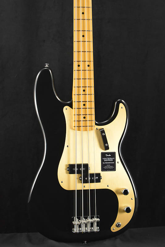 Басс гитара Fender Vintera II '50s Precision Bass Black Maple Fingerboard фото