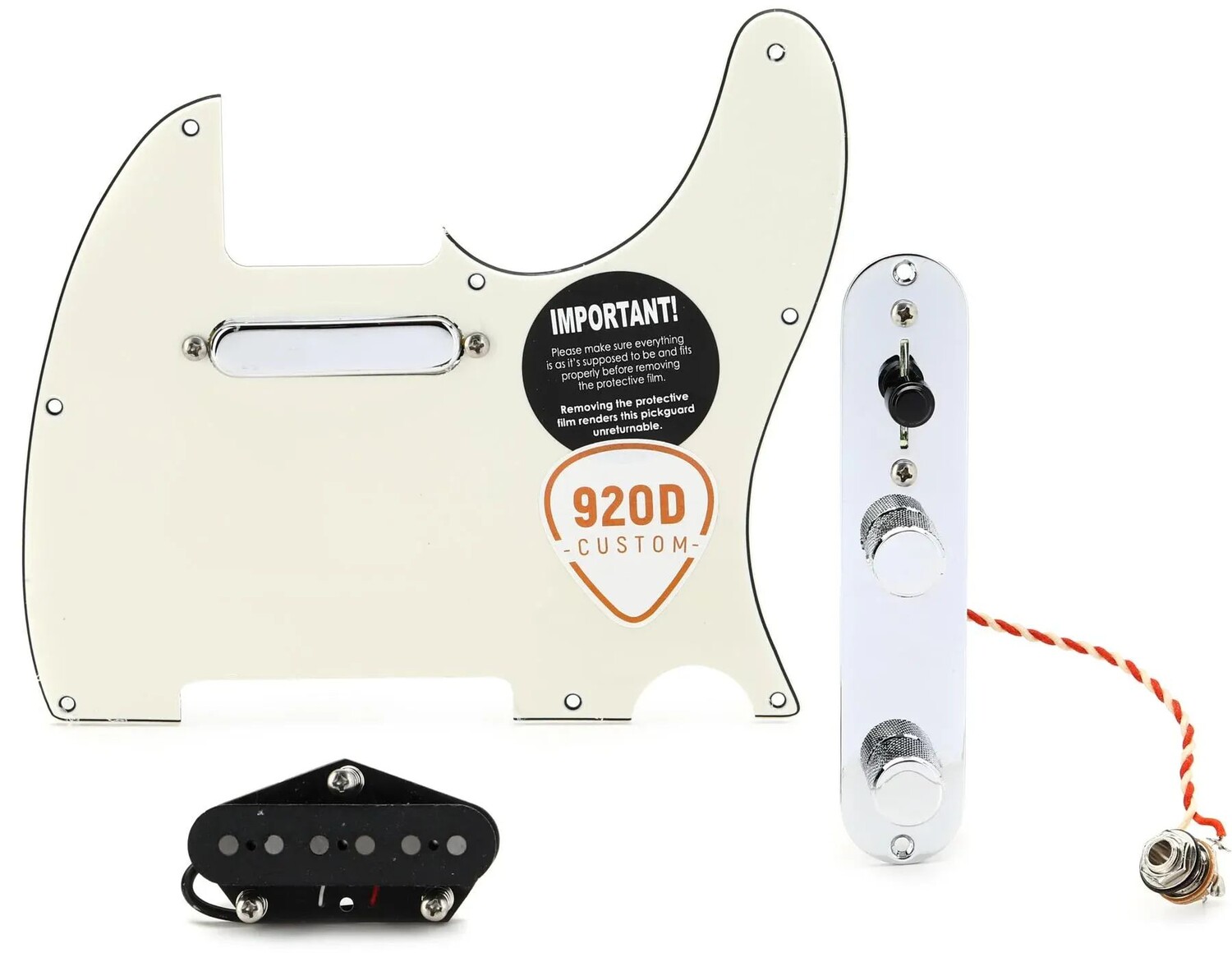 

Накладка Telecaster 920D Custom Vintage Loaded Texas - пергамент