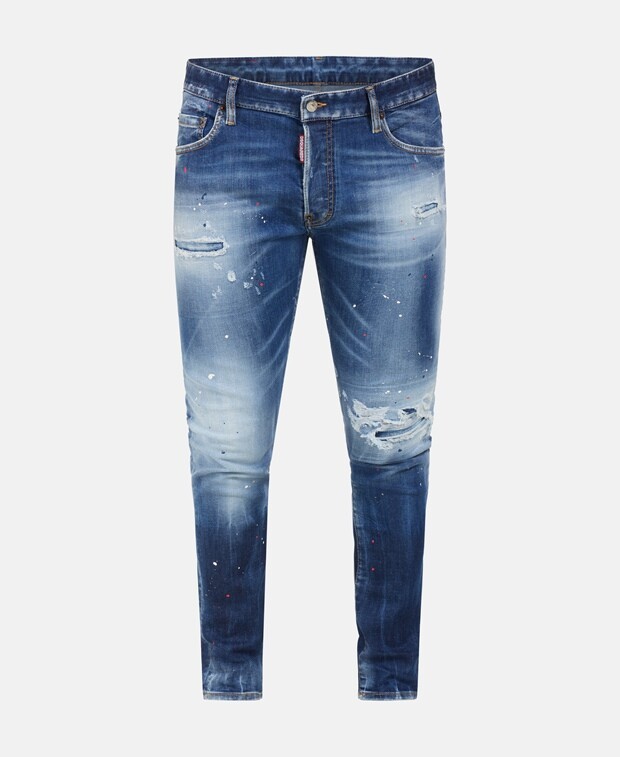 

Джинсы узкого кроя Dsquared2, индиго