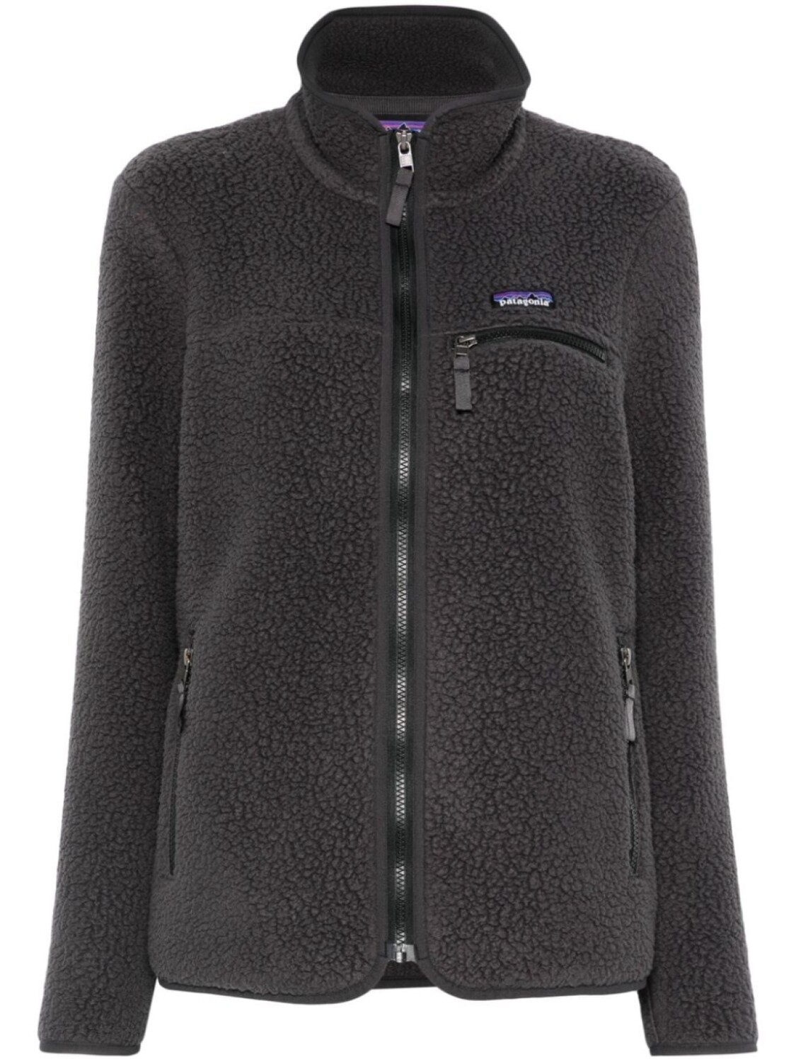 

Patagonia куртка в стиле ретро, черный