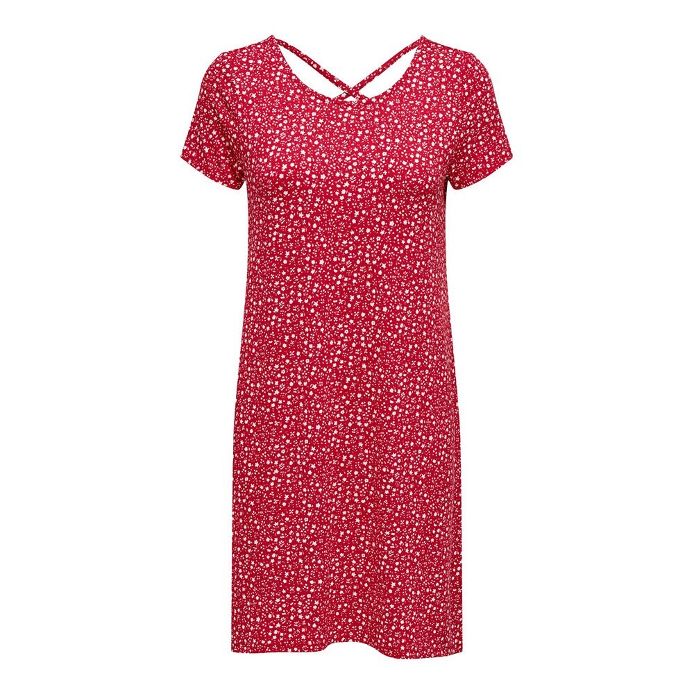 

Платье с коротким рукавом Only Bera Back Lace Up, красный