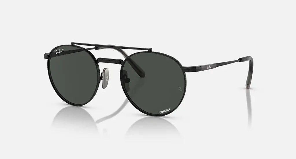 

Солнцезащитные очки Ray-Ban ROUND II TITANIUM, темно-серый