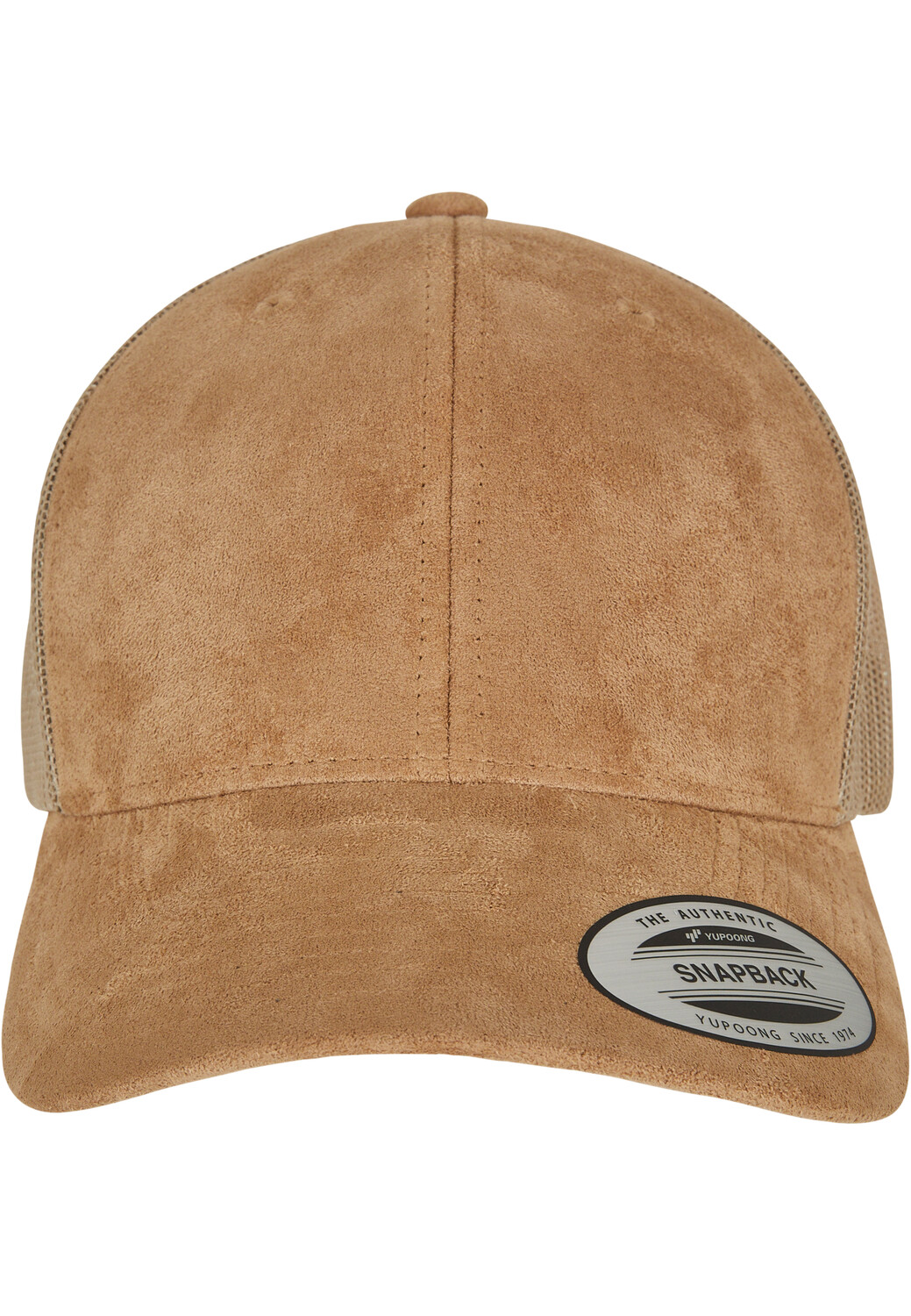 

Бейсболка Flexfit Flexfit Accessoires Suede Leather Trucker, хаки