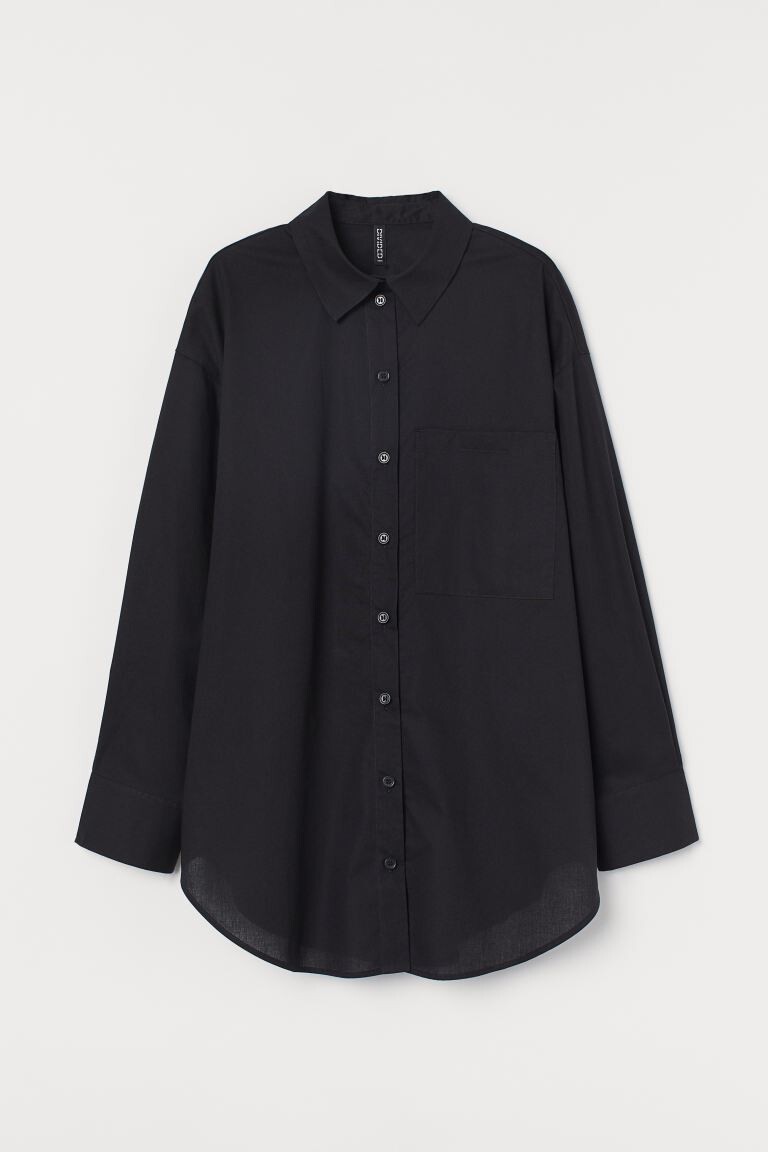 

Блузка оверсайз из поплина H&M