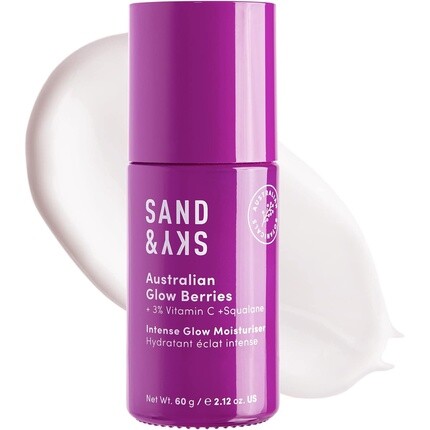 

Sand & Sky Australian Glow Berries Intense Glow Moisturizer Осветляющий крем для лица с витамином С, сливой какаду и веганским сквалином